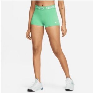 Nike Women's Vibrant Green Athletic Shorts